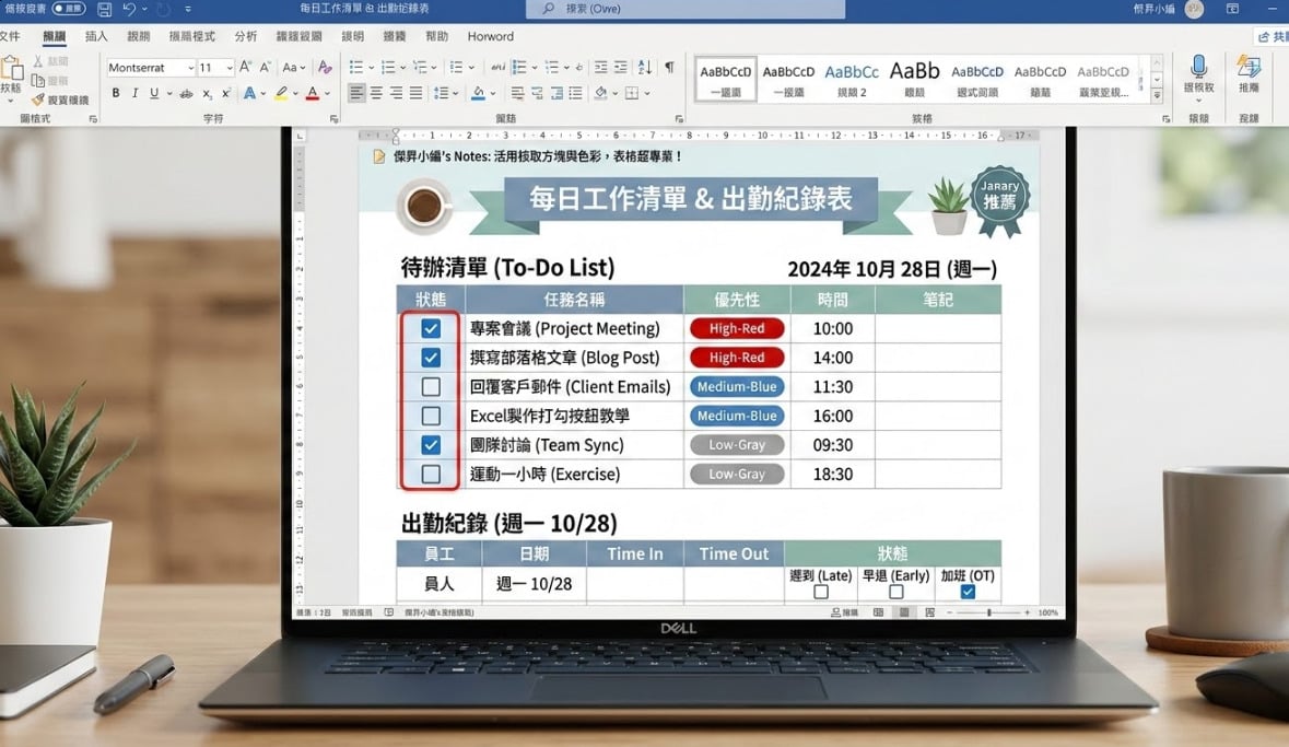 Excel 製作打勾按鈕教學封面，輕鬆掌握自動化核取方塊。