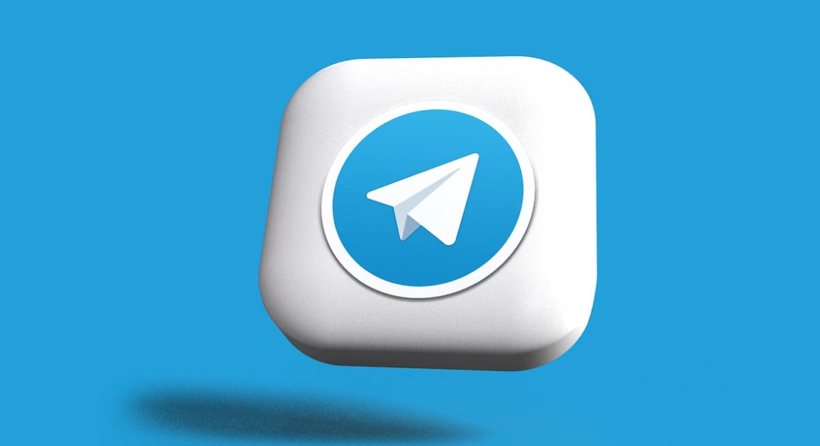 Telegram 官方經典紙飛機 LOGO 圖示。