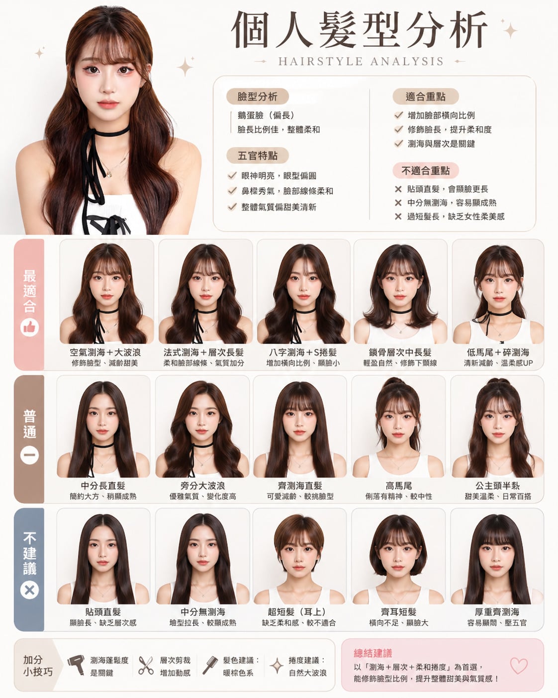 女生專屬：GPT推薦髮型分析指令成果展示