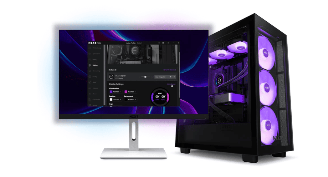 NZXT CAM 現代化電腦負載與溫度監控介面。