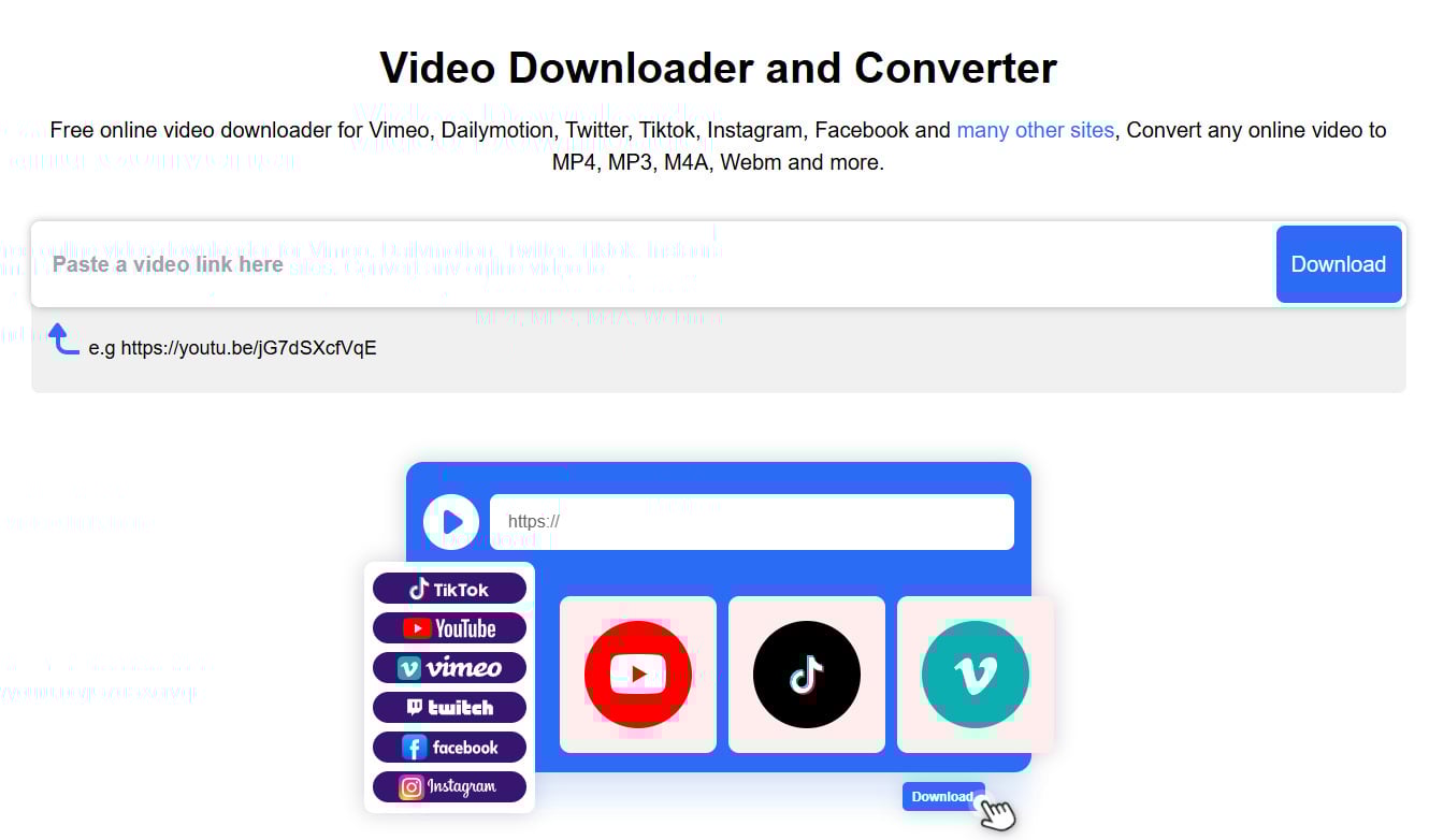 iViGo 繁體中文 YouTube 下載介面，無廣告操作簡易。