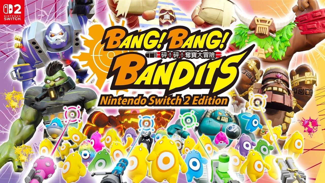 砰！砰！奪寶大冒險NS2版封面，體感派對射擊遊戲推薦。