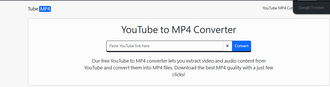 TubeMP4 線上轉檔網站，免安裝軟體即可下載YouTube影片。