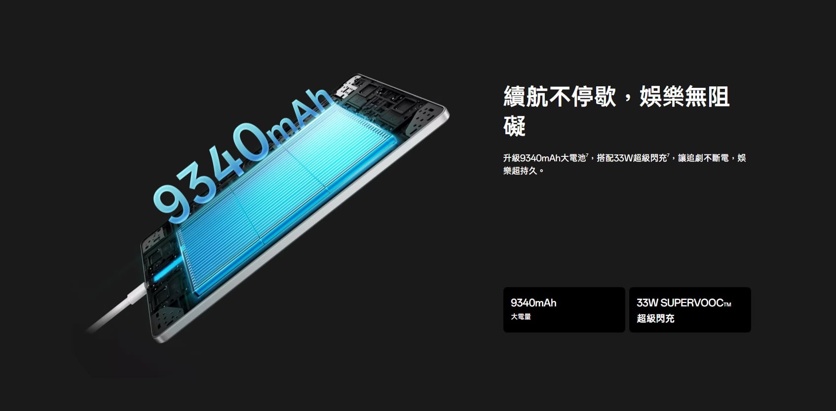 OPPO Pad SE 電池