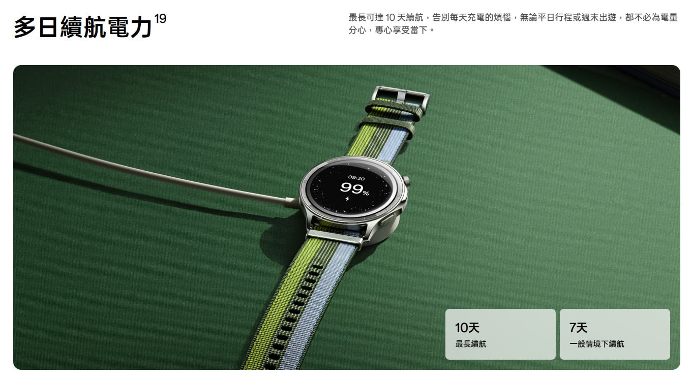 OPPO Watch S 續航