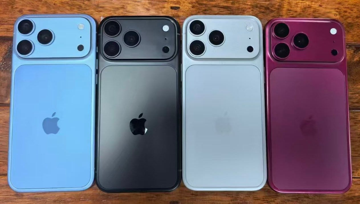 【快訊】iPhone 18 Pro 新色模型機曝光!暗櫻桃紅、淺藍色成今年焦點?