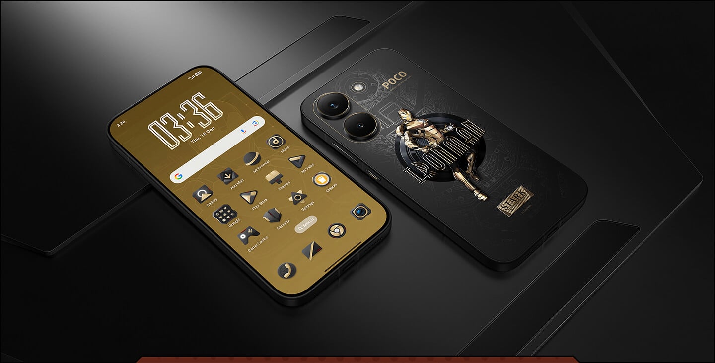 POCO X8 Pro (12G/512G) 鋼鐵人聯名款 形象圖展示