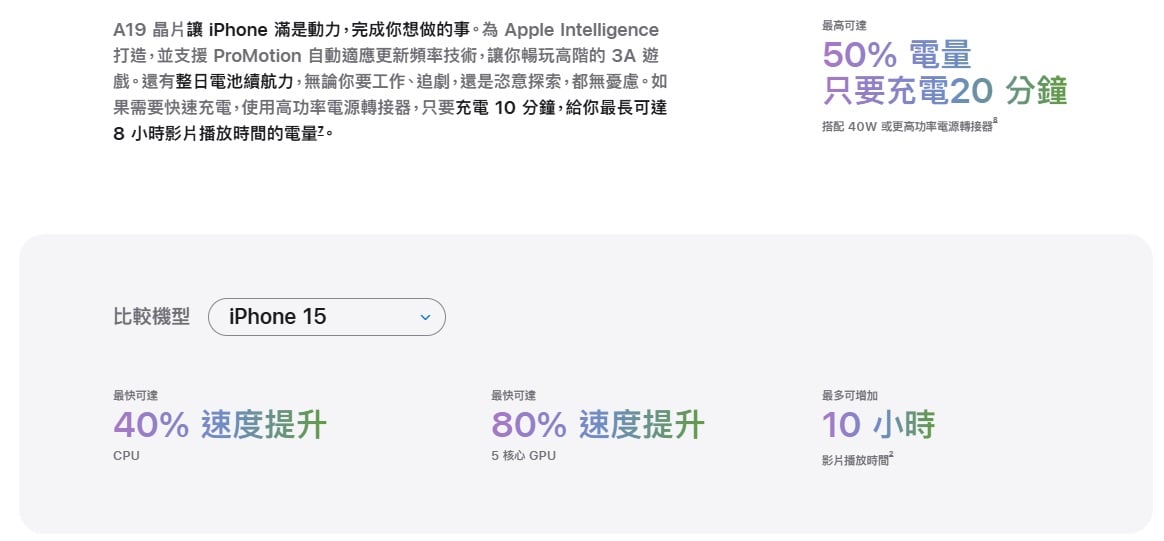 iPhone 17 晶片提升效率