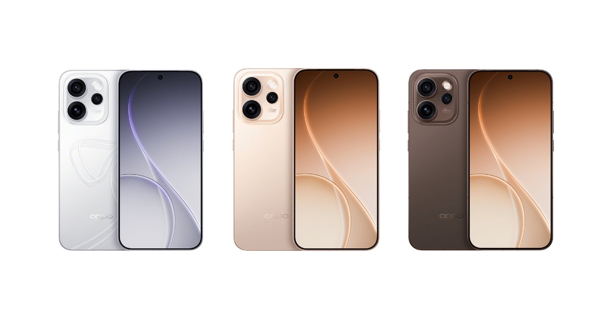 OPPO Reno 15 Pro 3個顏色