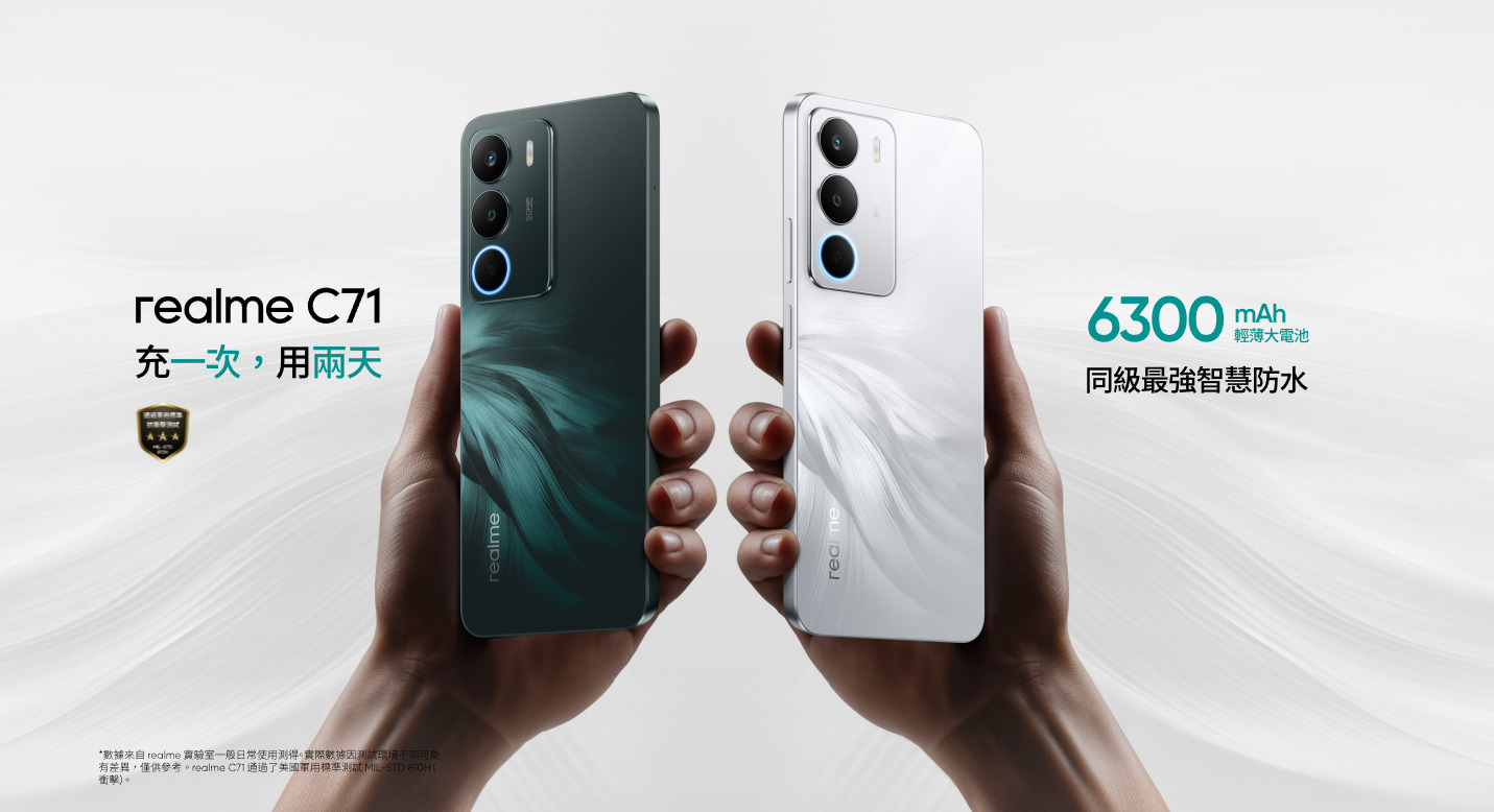 【機型介紹】大電量千元手機！realme C71規格特色功能看這篇！