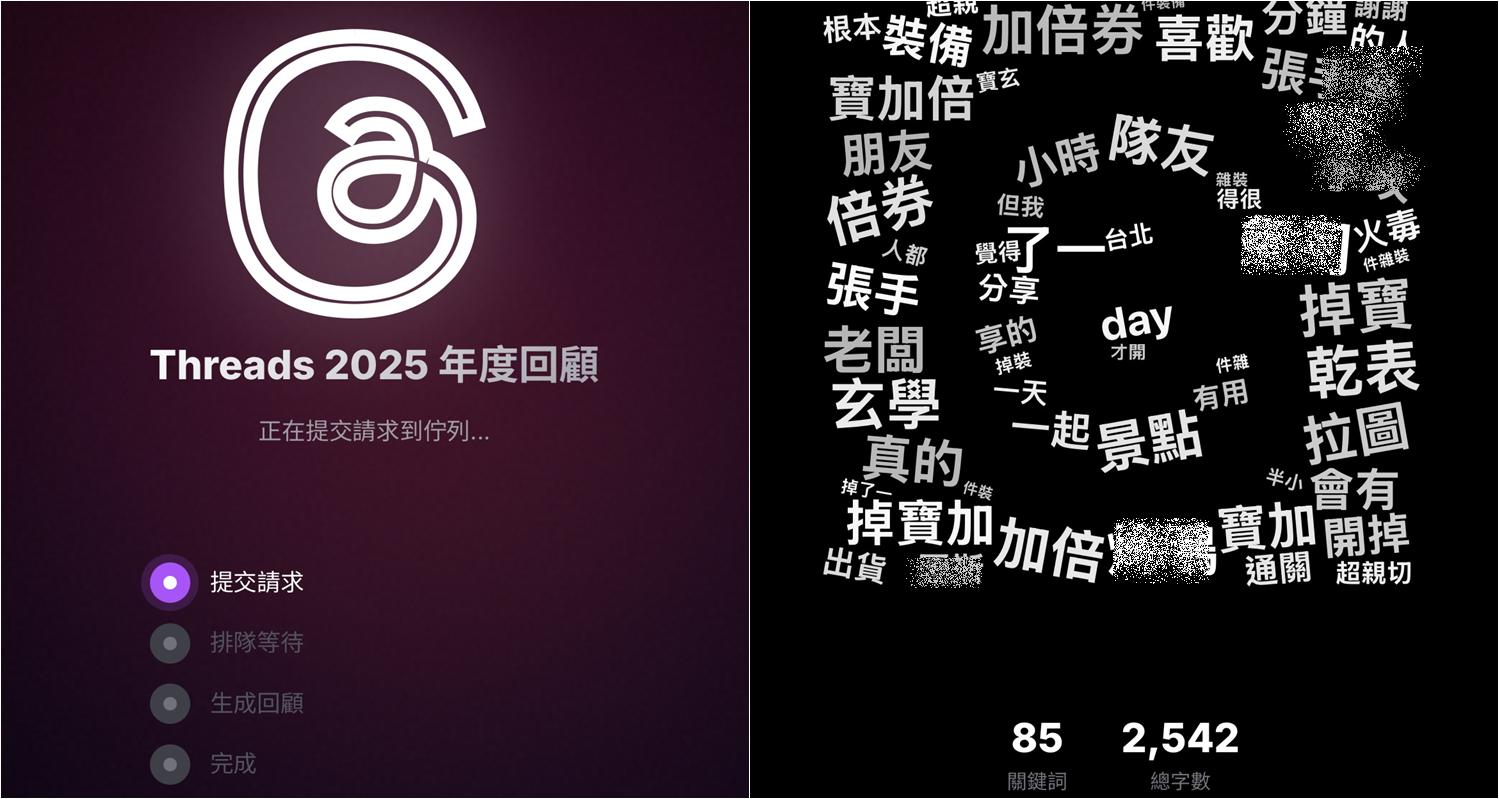 【科技新知】Threads 2025年度回顧怎麼玩？脆貼文按讚數/年度關鍵字/熱門貼文總結一鍵看！