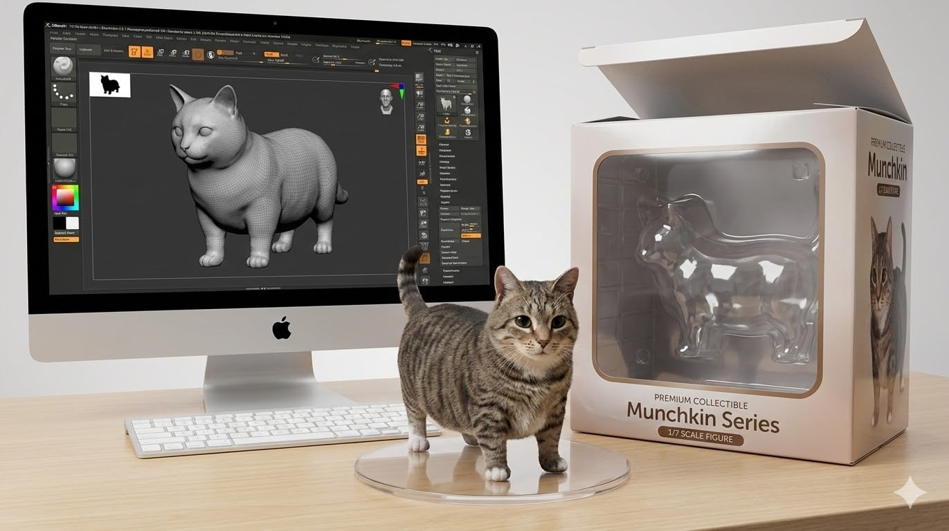 nano banana 公仔 AI 圖