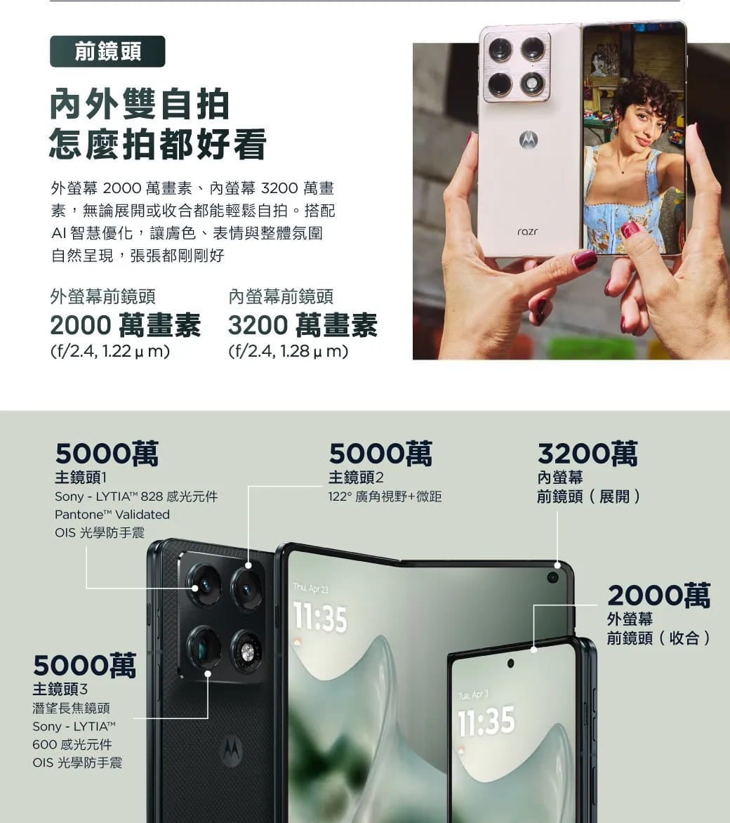 Motorola Razr Fold（尊榮旗艦限定版）鏡頭