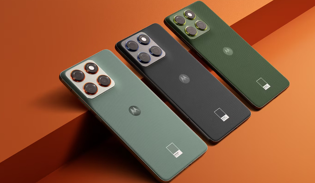 Motorola edge 70 全色系手機外觀，展現多款時尚機身顏色設計。