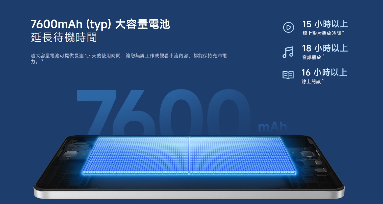 紅米 Pad 2 9.7 電池