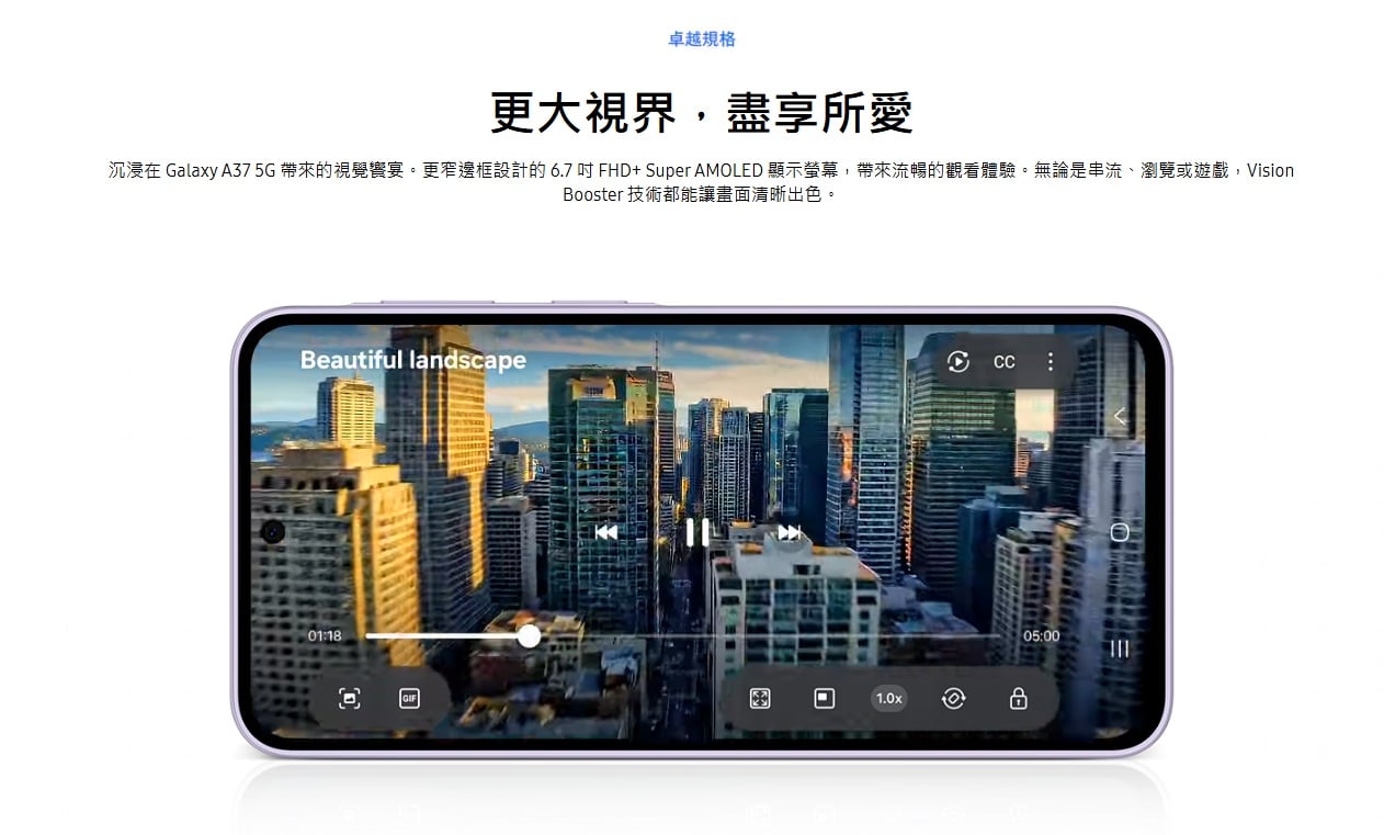 三星 A37 螢幕