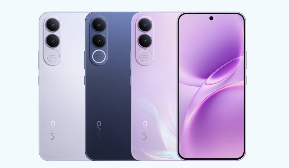 vivo V70 FE 手機全色系外觀,主打高質感輕薄機身顏色選擇。