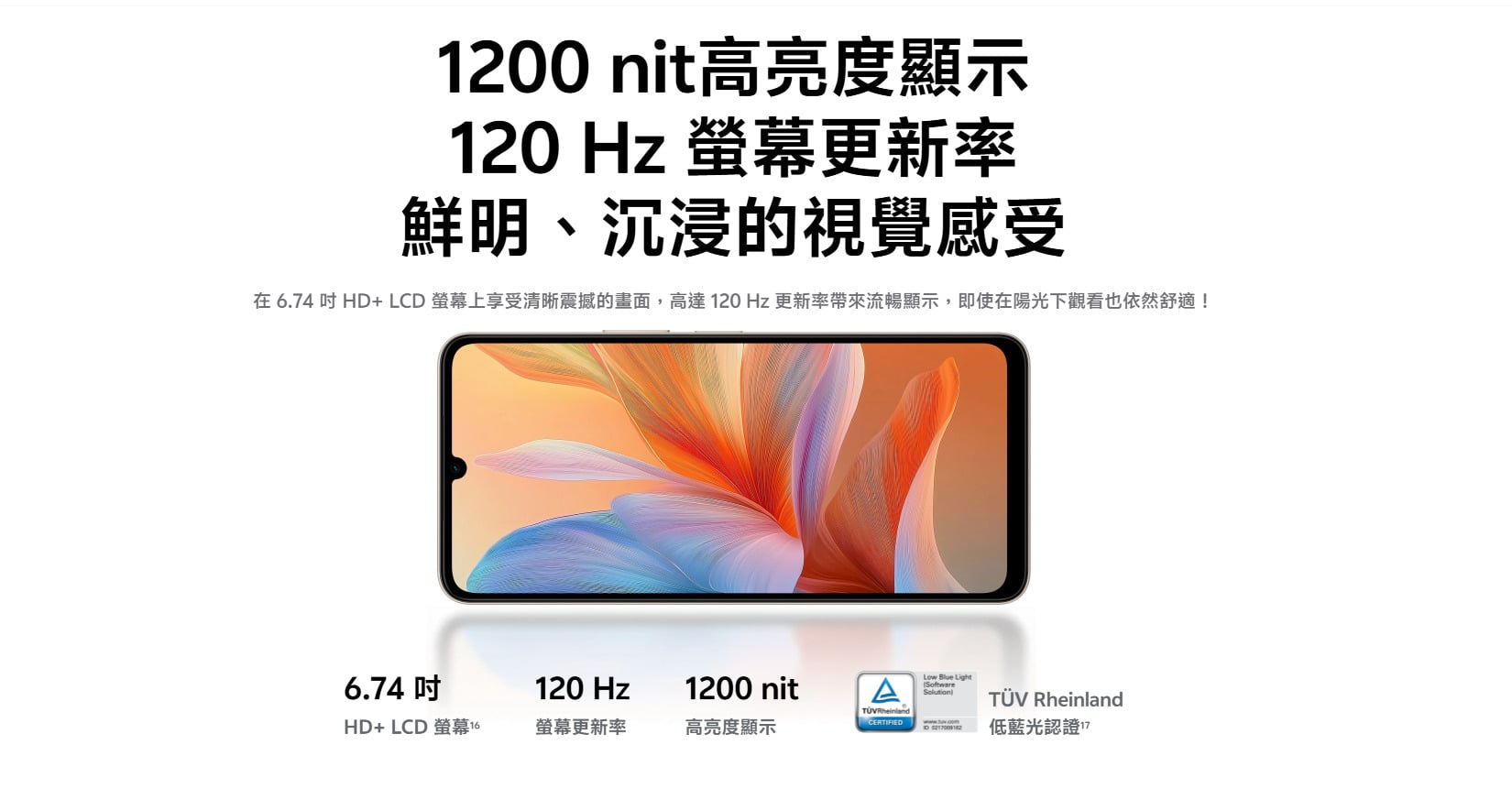 vivo Y21 5G 螢幕