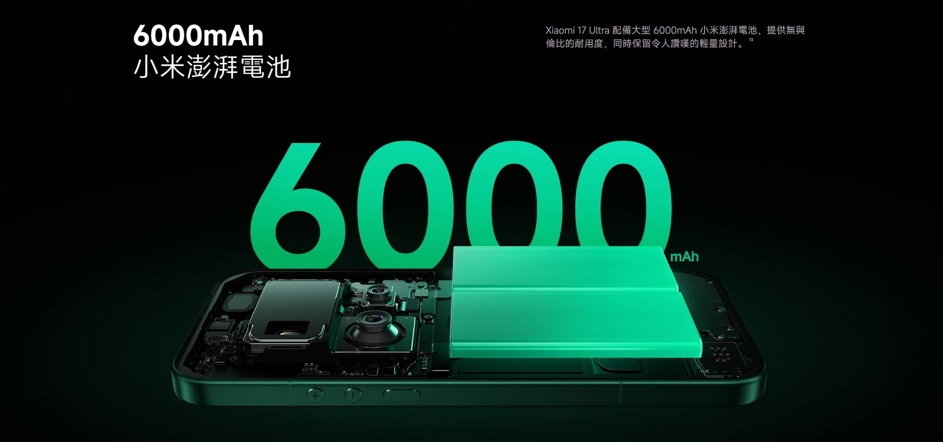 小米 17 Ultra 電池