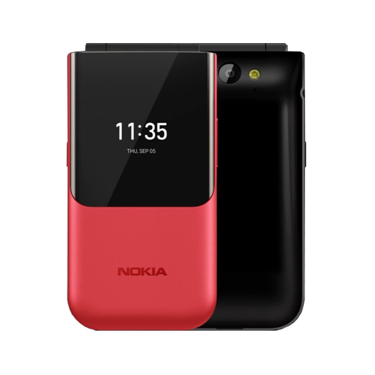 nokia-2720 flip-red