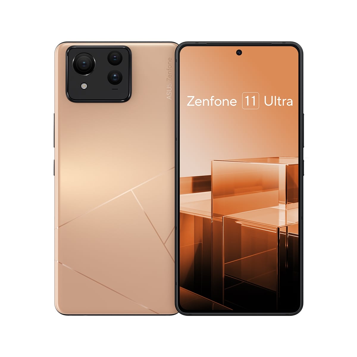 ASUS Zenfone 11 Ultra (12G/256G) 粉色正反面外觀圖