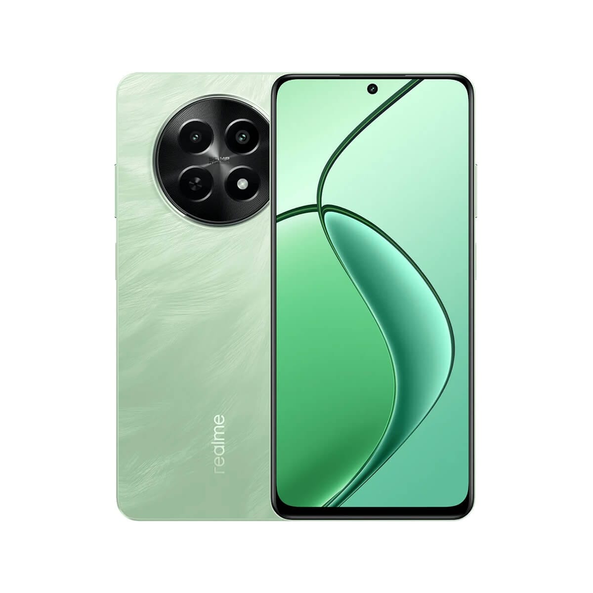 realme 12x (8G/256G) 綠色正反面外觀圖