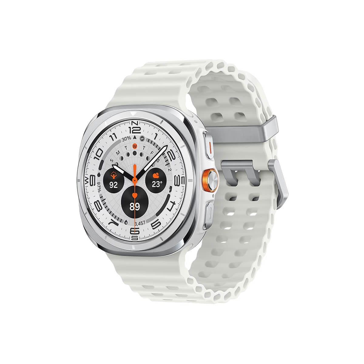 SAMSUNG Watch Ultra 47mm 鈦霧白正面外觀圖