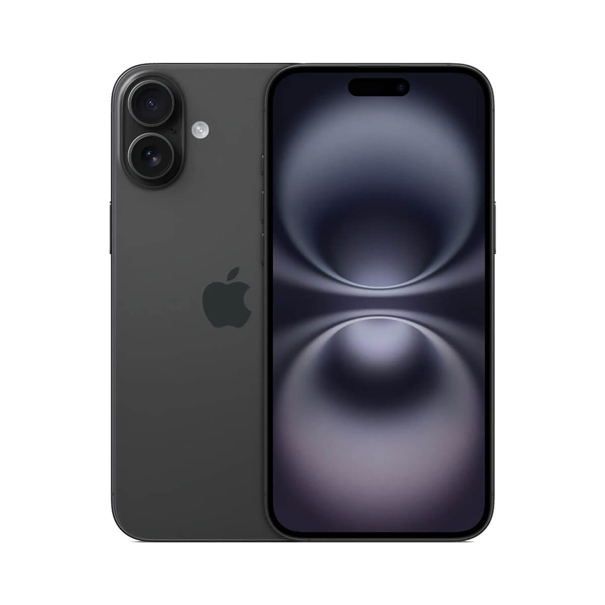 Apple iPhone 16 Plus 128GB 黑色正反面外觀圖