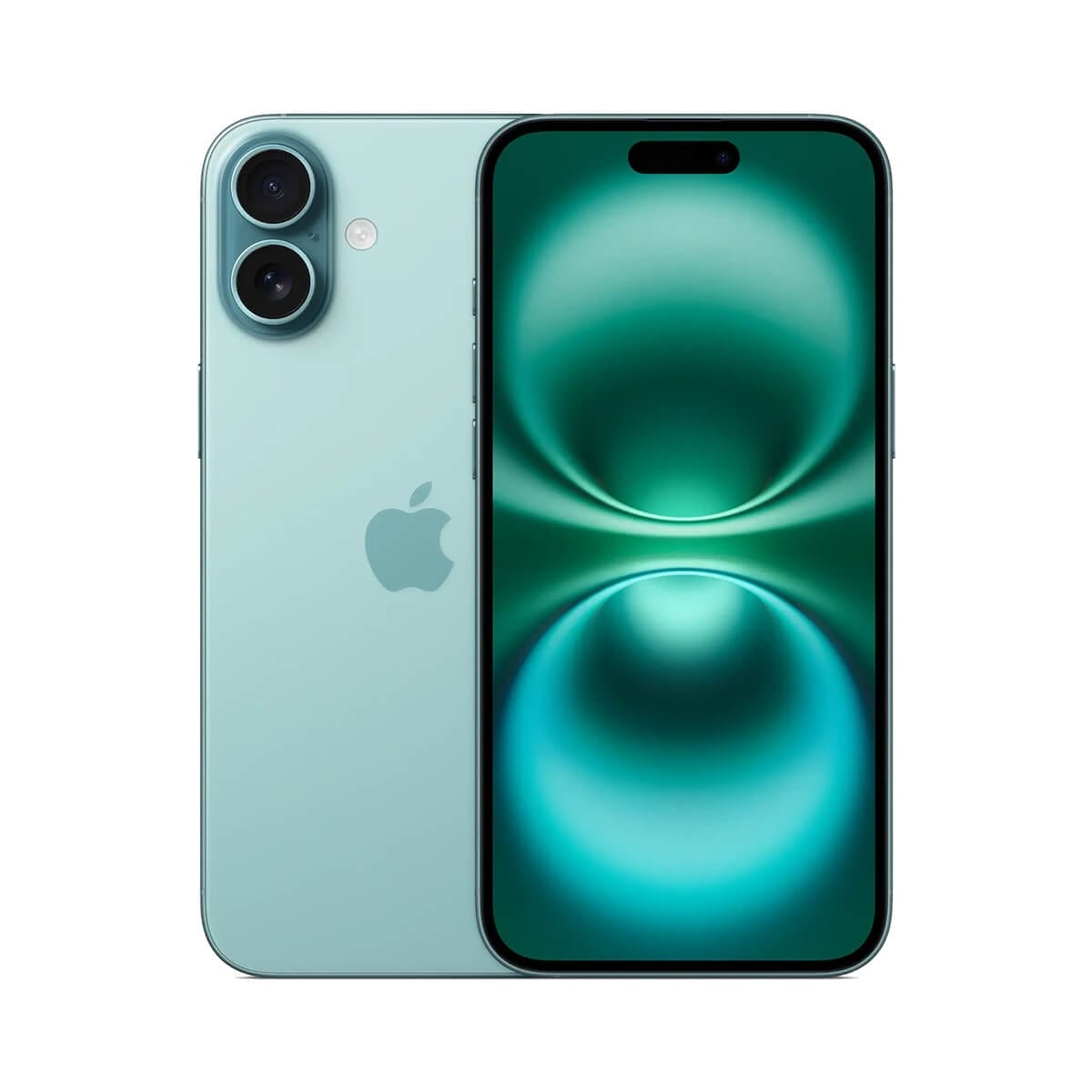 Apple iPhone 16 Plus 128GB 綠色正反面外觀圖