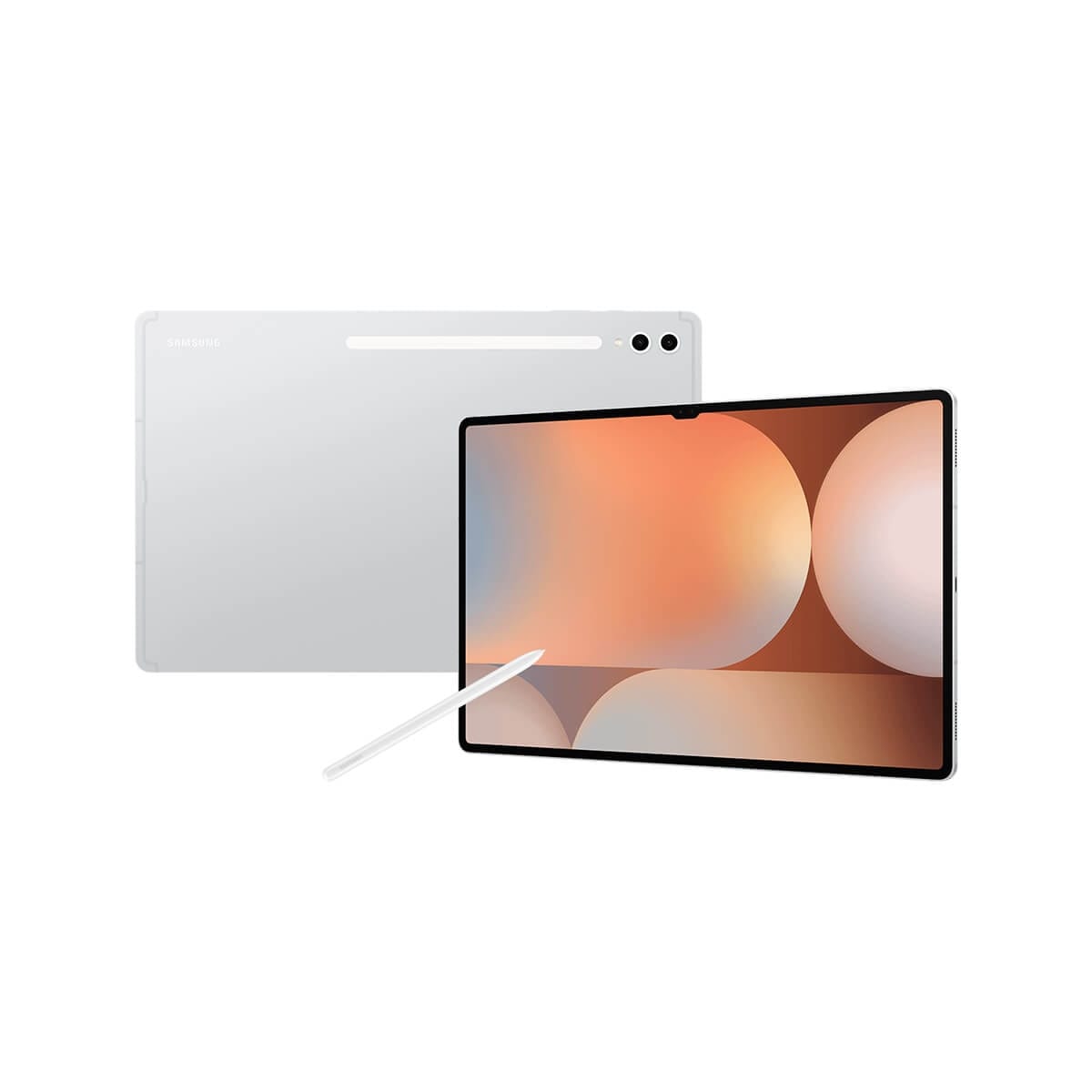 SAMSUNG Tab S10 Ultra (12G/256G) 鉑金銀正反面外觀圖