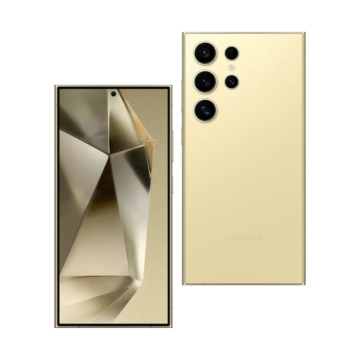 SAMSUNG S24 Ultra (12G/256G) 黃色正反面外觀圖