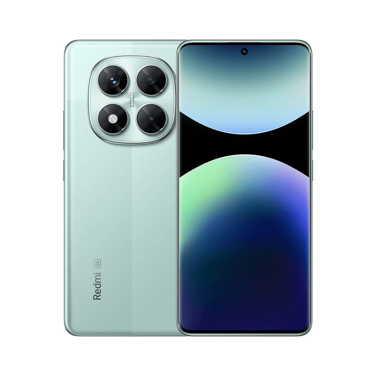 紅米 Note 14 Pro (12G/256G) 綠色正反面外觀圖