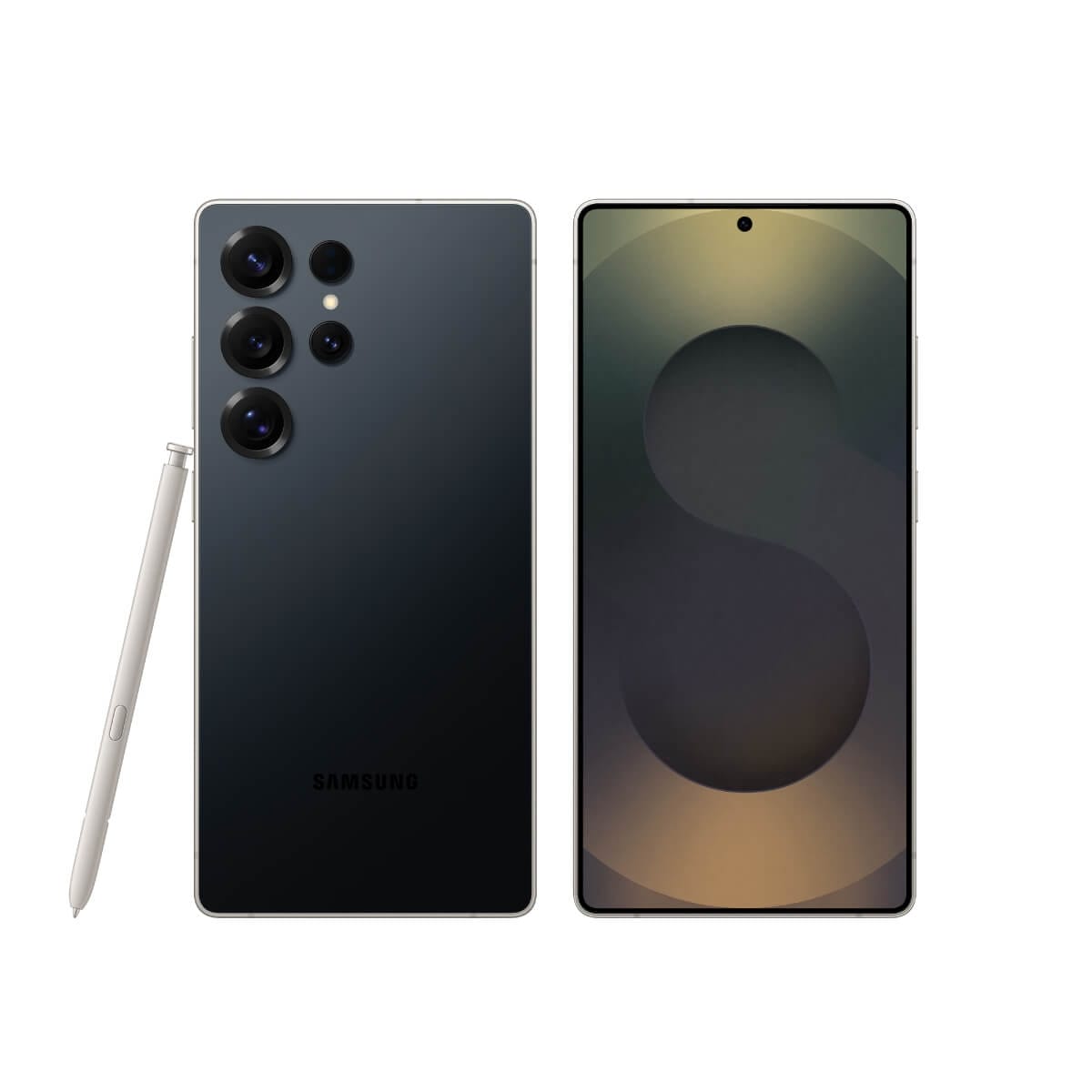 SAMSUNG S25 Ultra (12G/512G) 鈦黑色正反面外觀圖