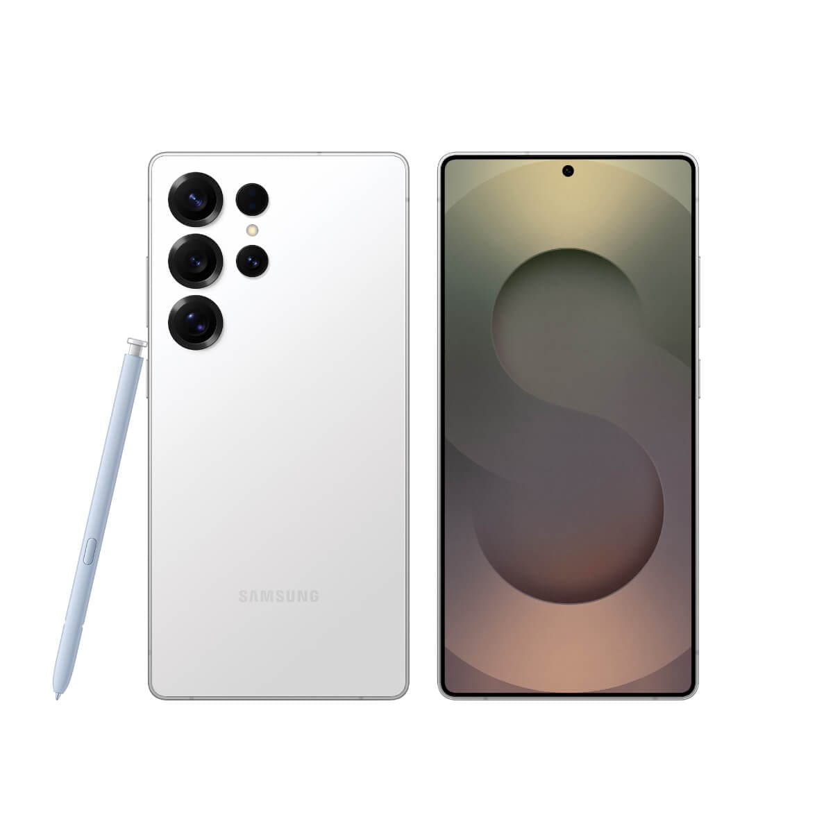 SAMSUNG S25 Ultra (12G/256G) 鈦銀色正反面外觀圖