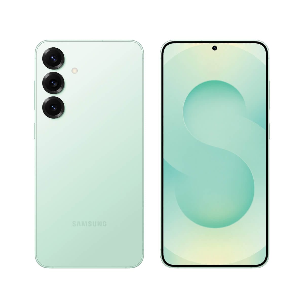 SAMSUNG S25+ (12G/512G) 淺綠色正反面外觀圖