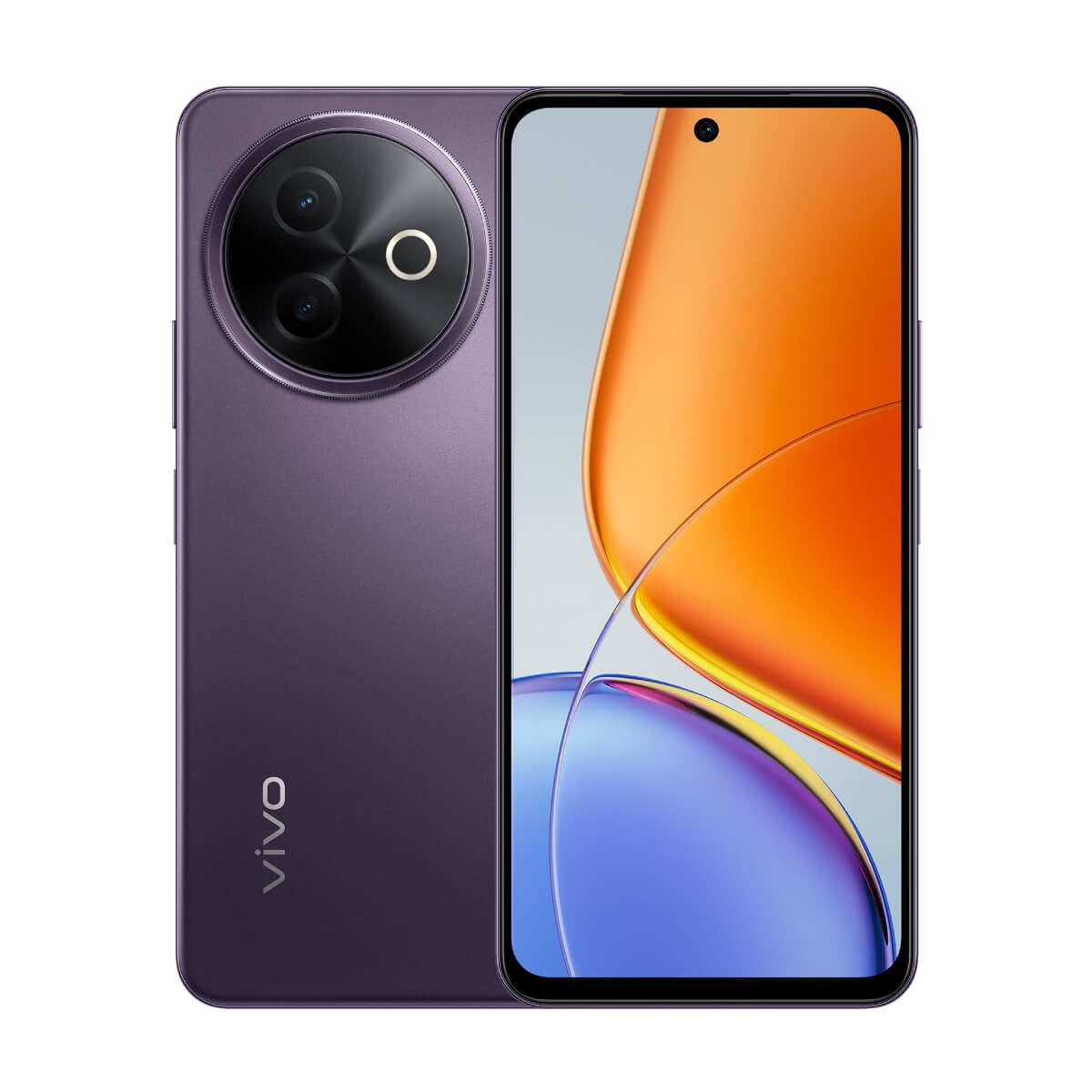 vivo Y39 (8G/256G) 紫色正反面外觀圖