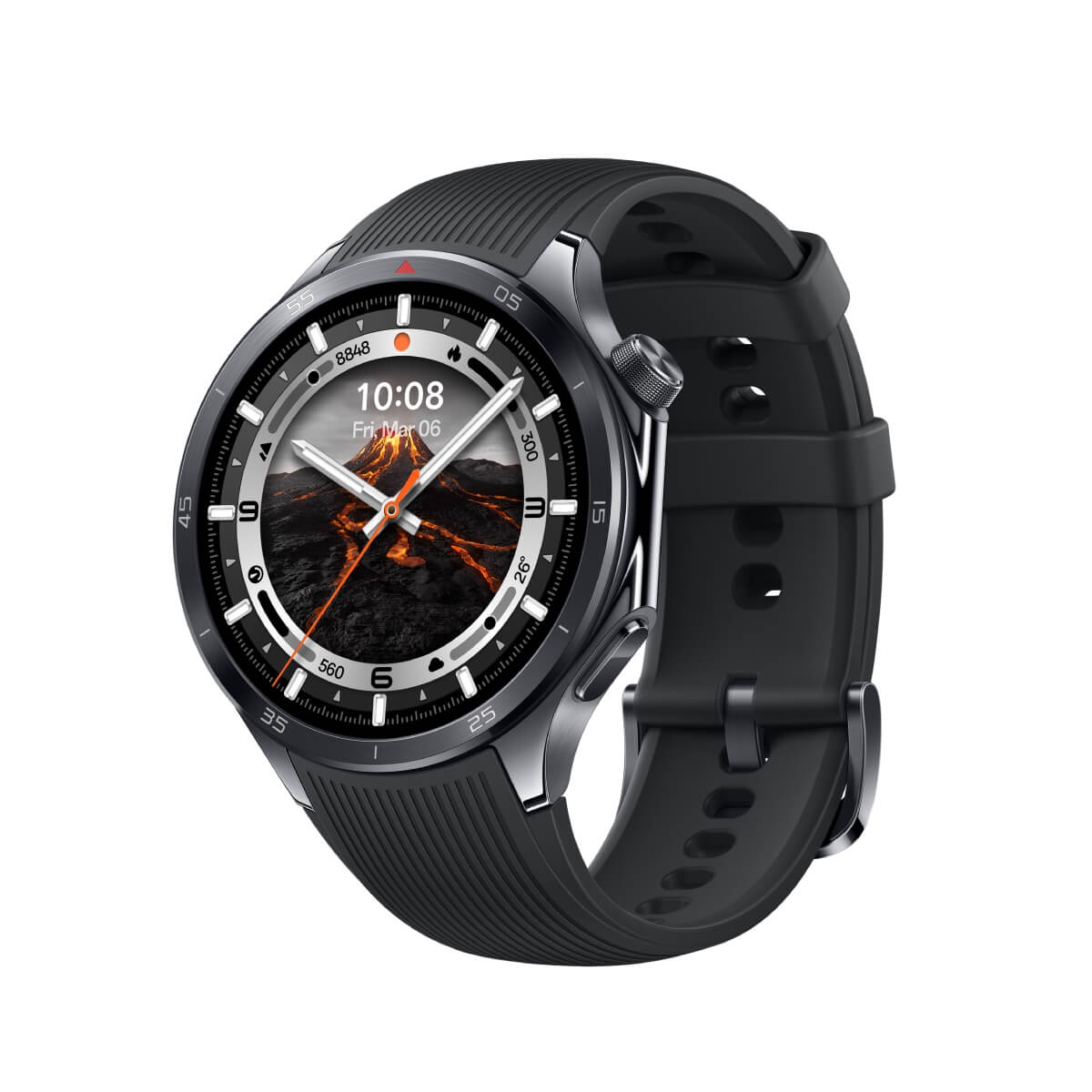 OPPO Watch X2 智慧手錶 岩黑色外觀圖