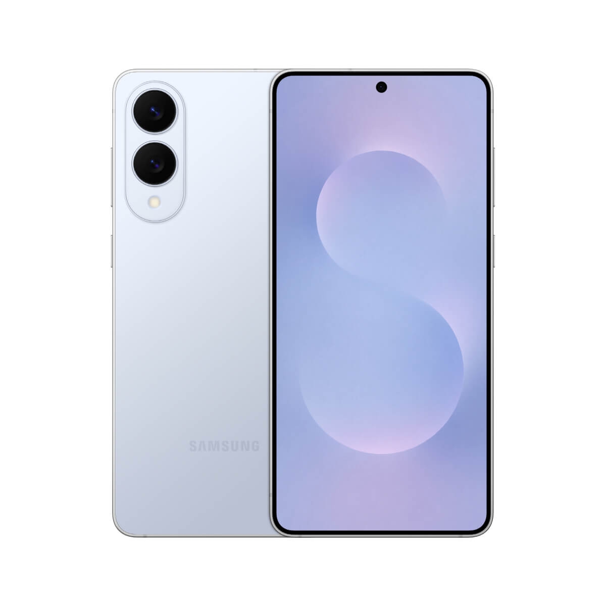 SAMSUNG S25 Edge (12G/256G) 藍色正反面外觀圖