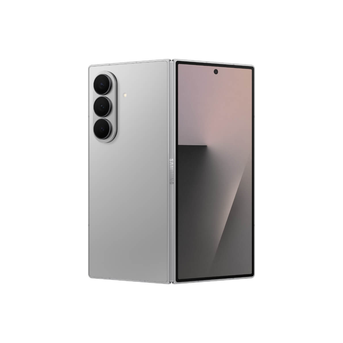 Samsung Z Fold7 (12G/256G) 銀色正反面外觀圖