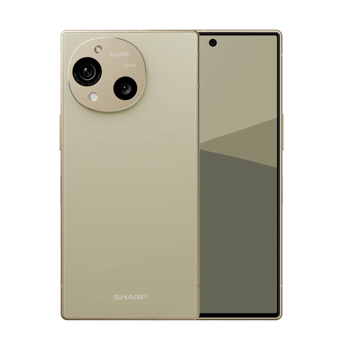 SHARP AQUOS R10（12G/512G）米色正反面外觀圖