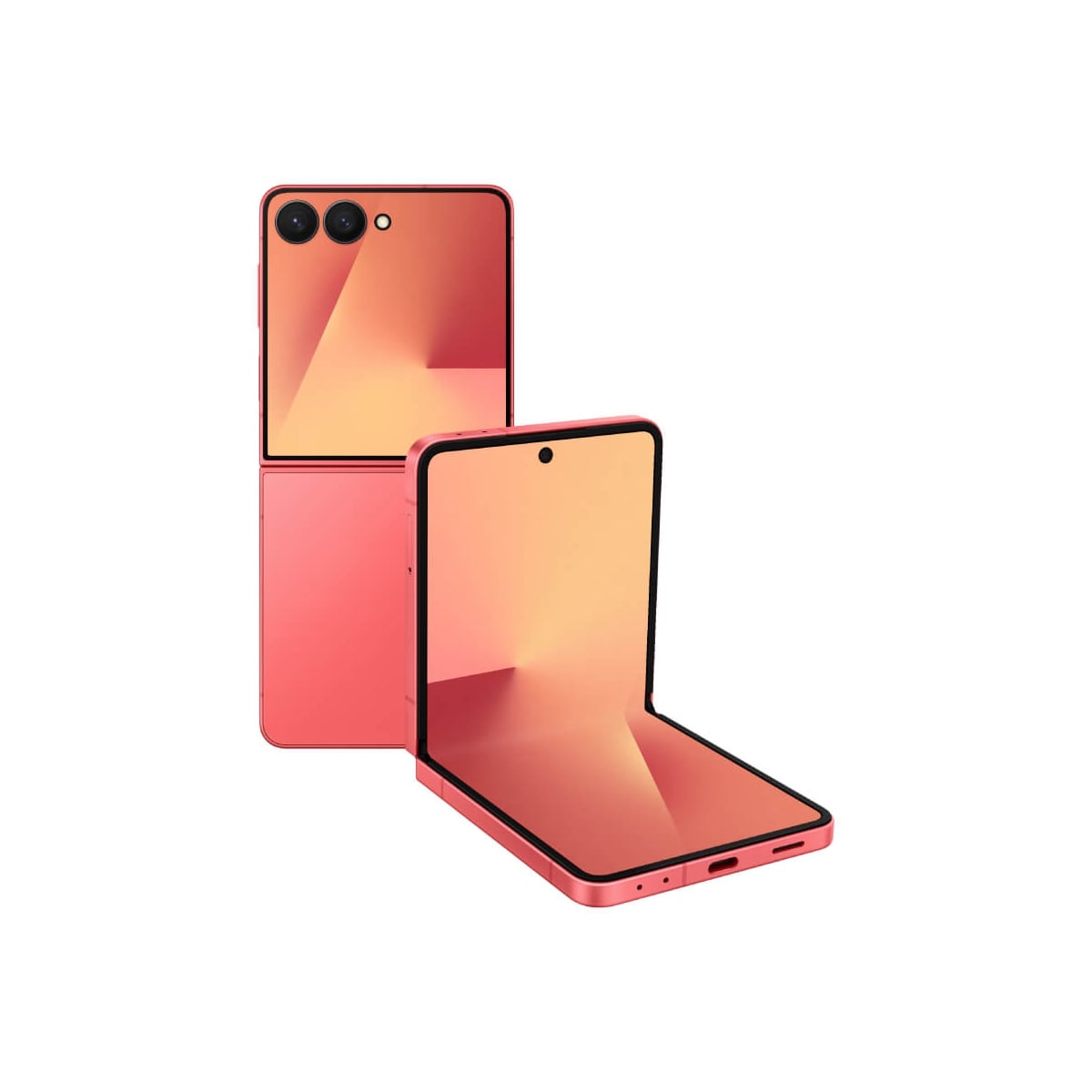 SAMSUNG Z Flip7 (12G/256G) 紅色正反面外觀圖