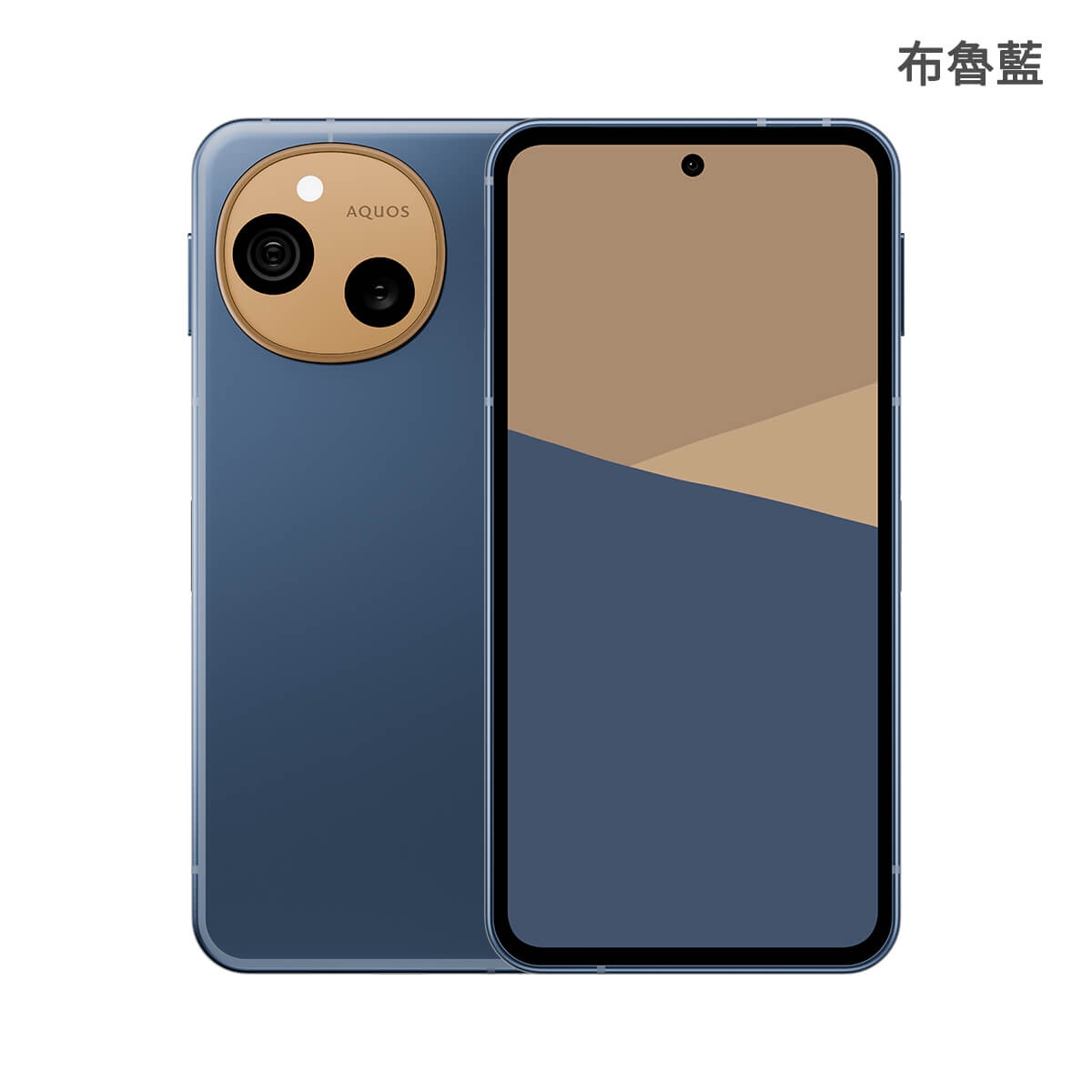 SHARP AQUOS sense10（8G/256G）布魯藍色正反面外觀圖