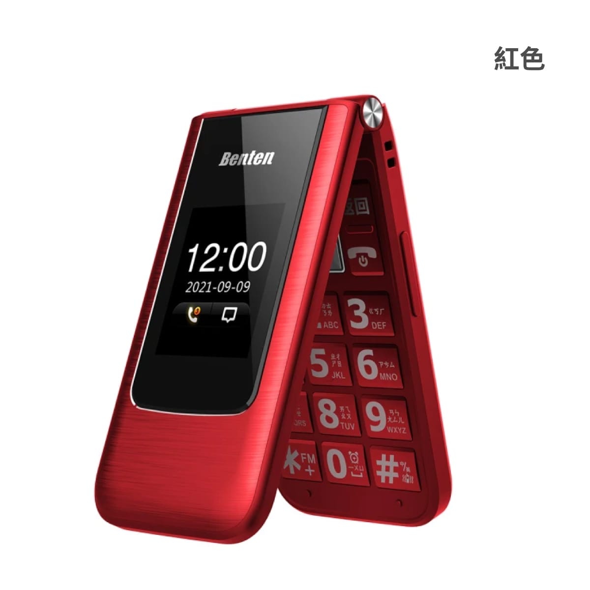 Benten F62+ 紅色正反面外觀圖
