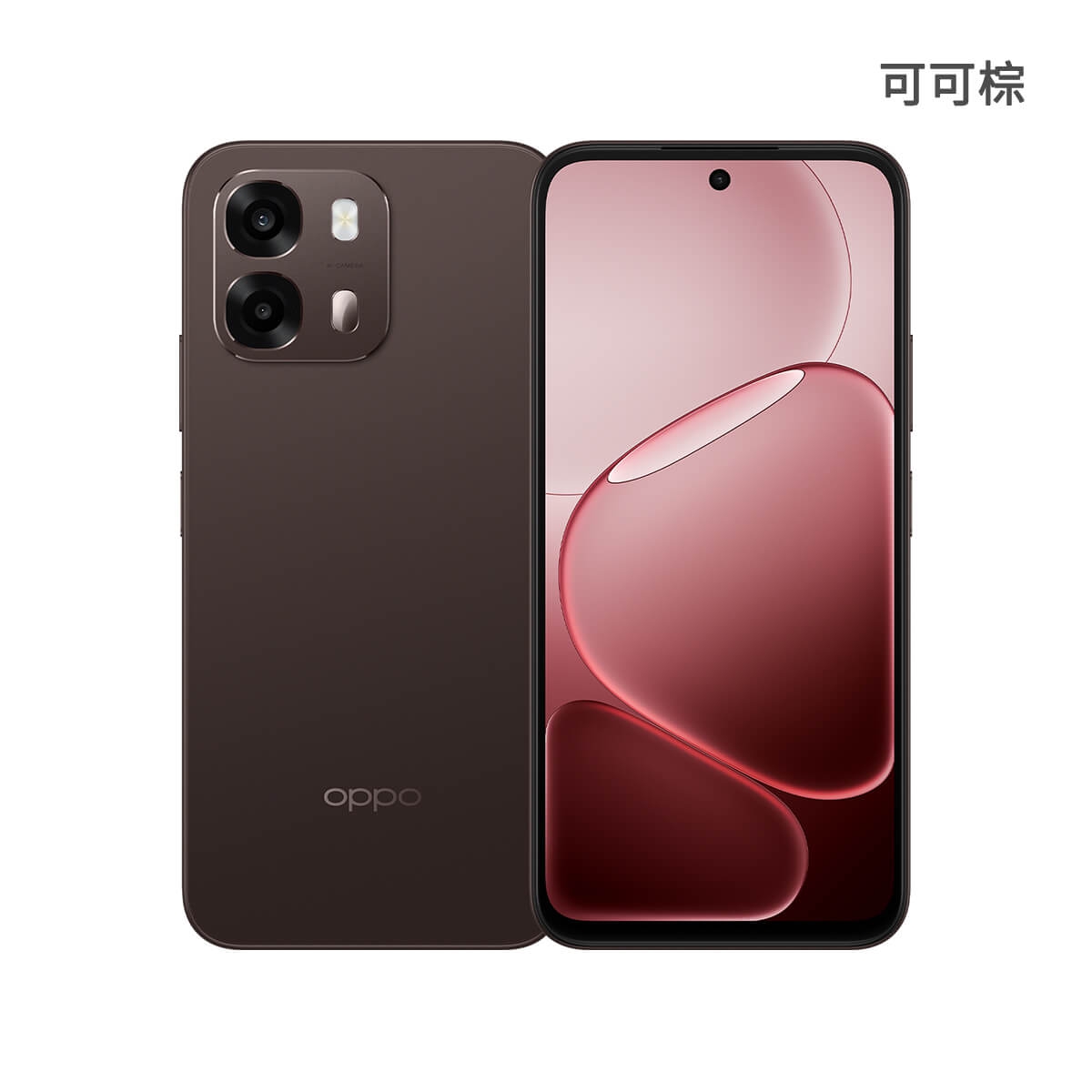 OPPO A6s（6G/128G）可可棕色正反面外觀圖