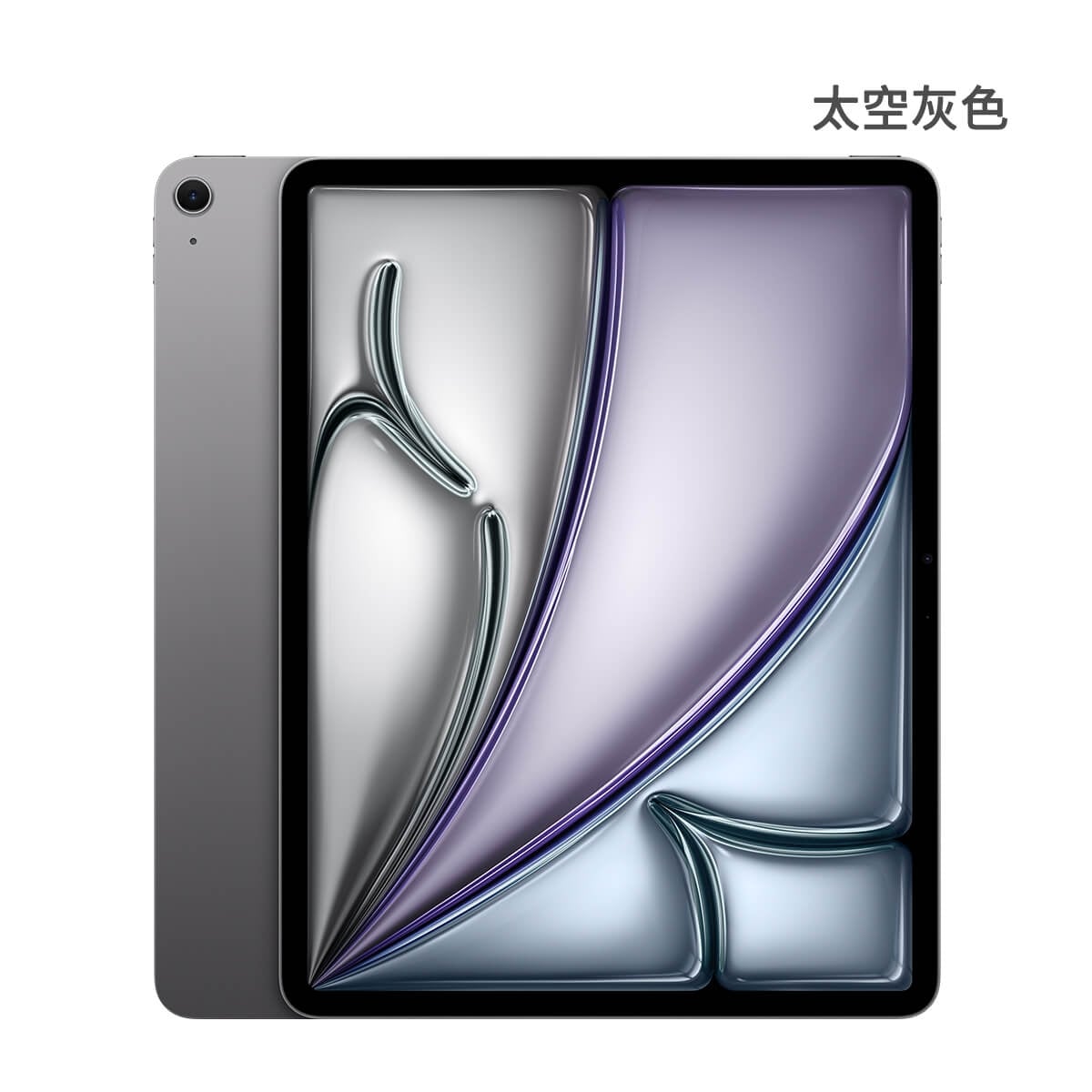 Apple iPad Air 13 M4 256G Wi-Fi版 太空灰色正反面外觀圖