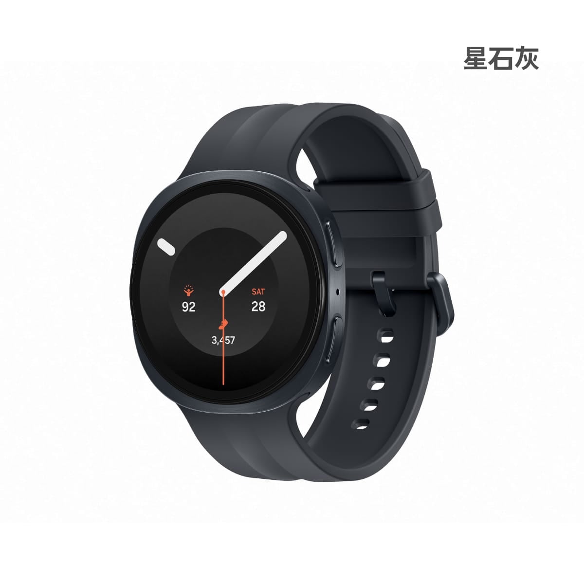 SAMSUNG Galaxy Watch 9 (44mm) GPS版 星石灰色正面外觀圖
