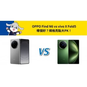 【機型比較】OPPO Find N6 vs vivo X Fold5 哪個好？規格亮點大PK！